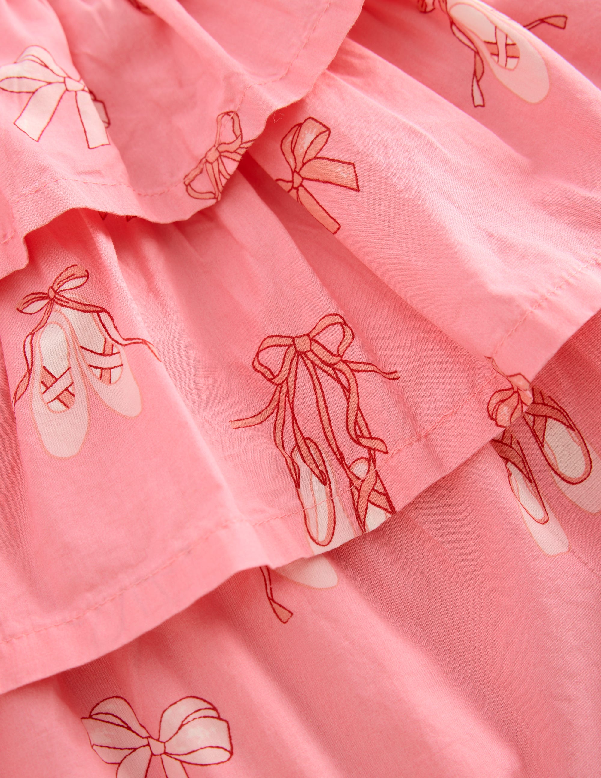 Gerüschter Stufenrock-Pastellrosa Ballettschuhe - Image 3