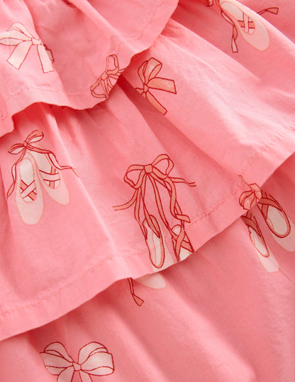 Jupe à volants-Ballerines rose pâle-3