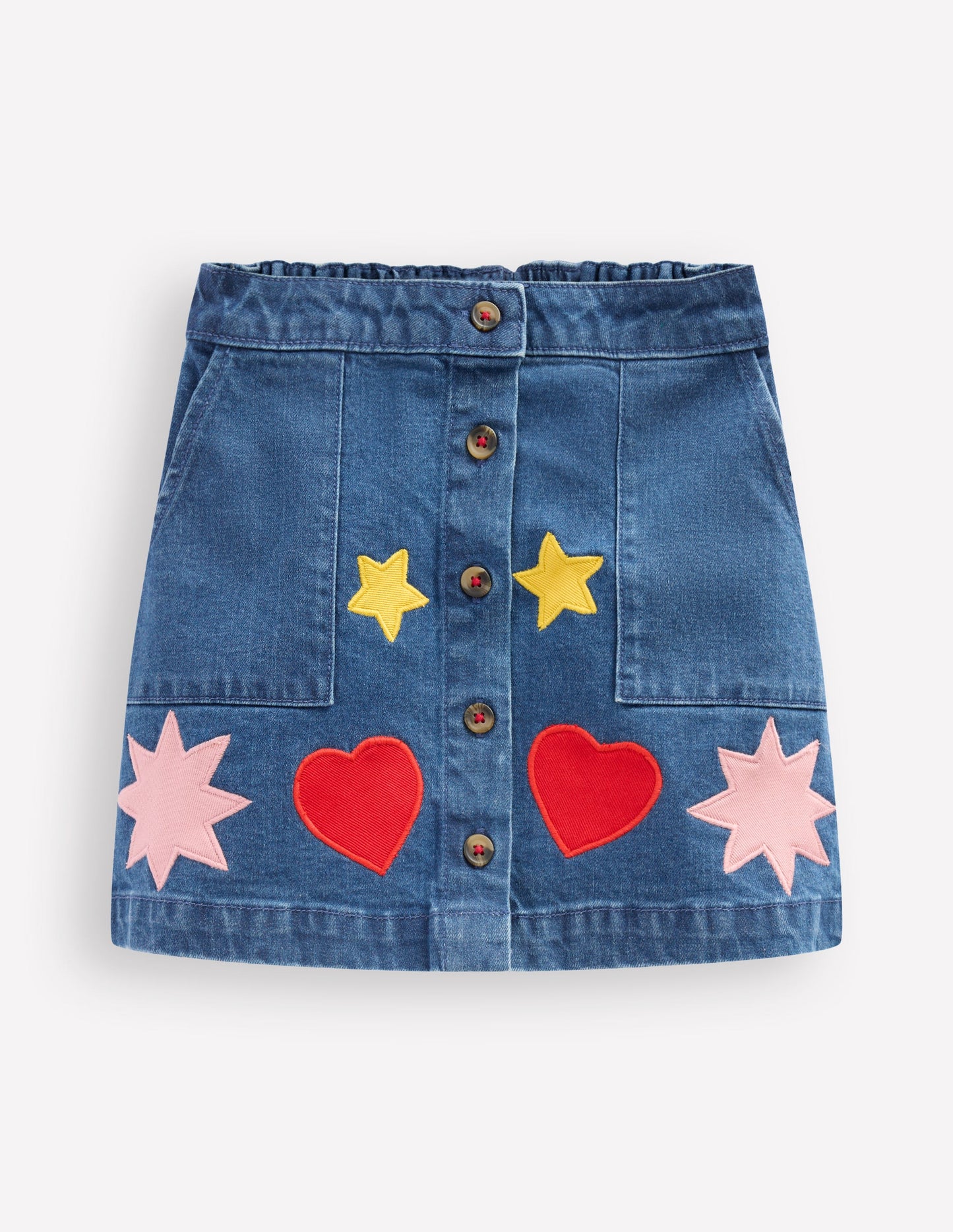 Jupe trapèze boutonnée-Formes vintage moyen