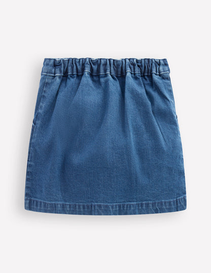 Jupe trapèze boutonnée-Formes vintage moyen-5