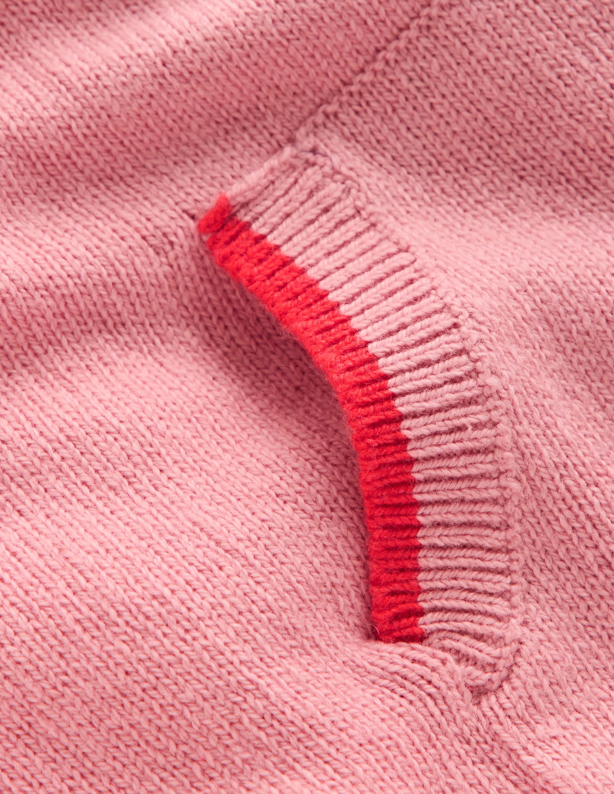 Gestrickter Kapuzenpullover-Vintage-Rosa Meliert - Image 3