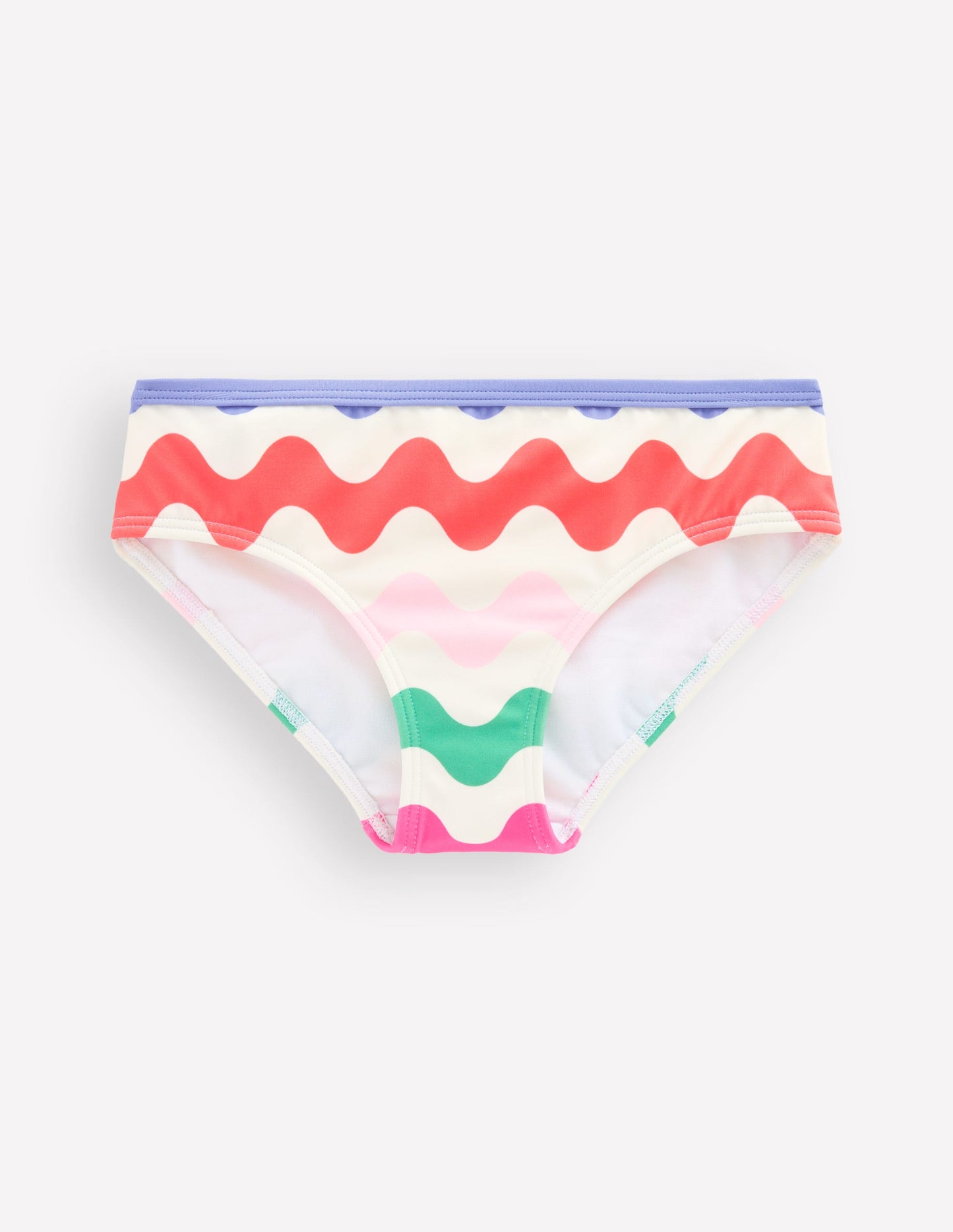 Gemusterte Bikinihose-Bunt Welle