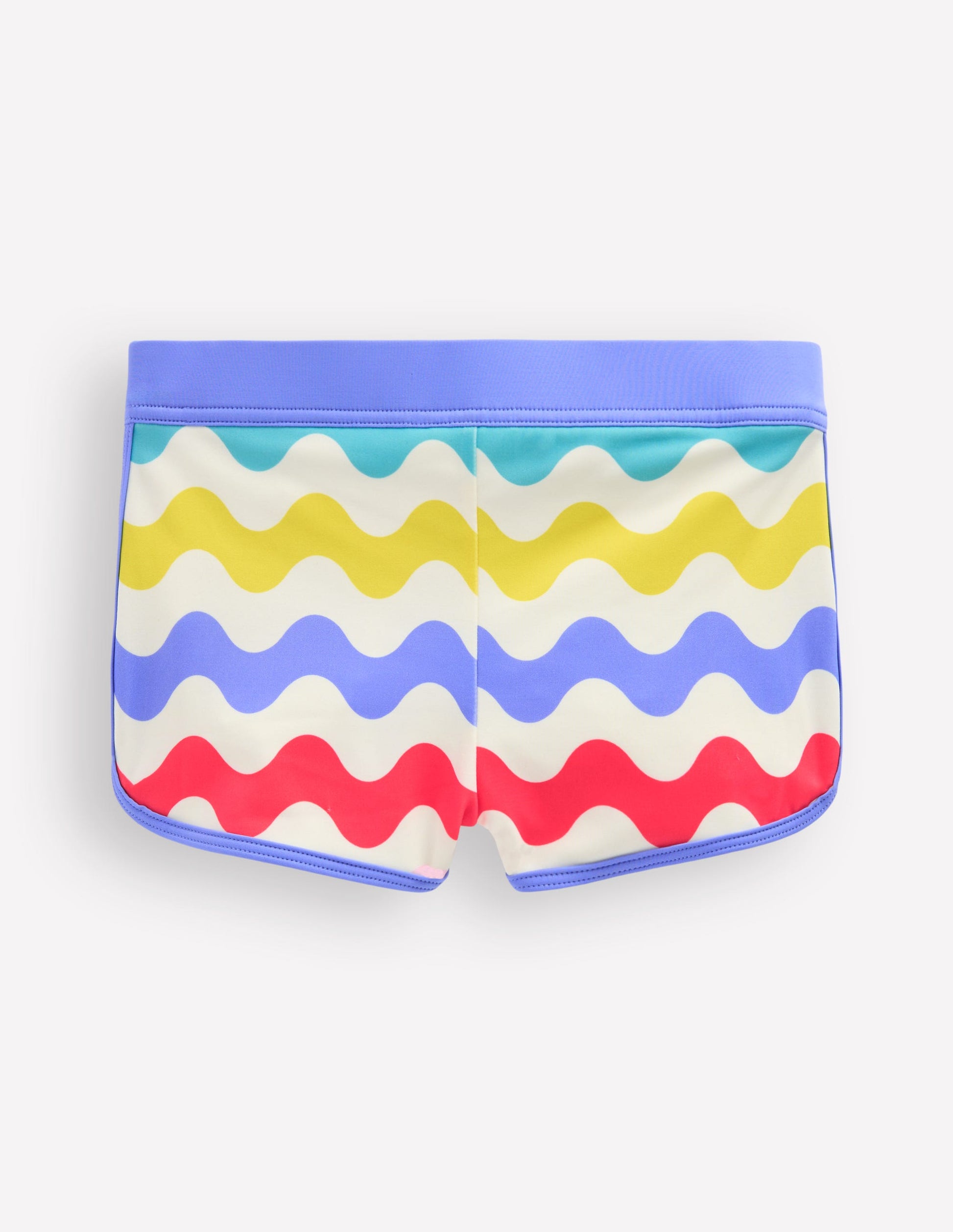 Gemusterte Badeshorts-Bunt Welle-2