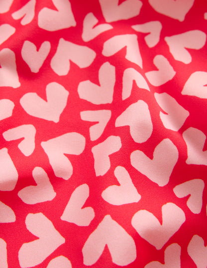 Gerafftes Tankini-Set-Rockabilly-Rot Herz-Collage-3