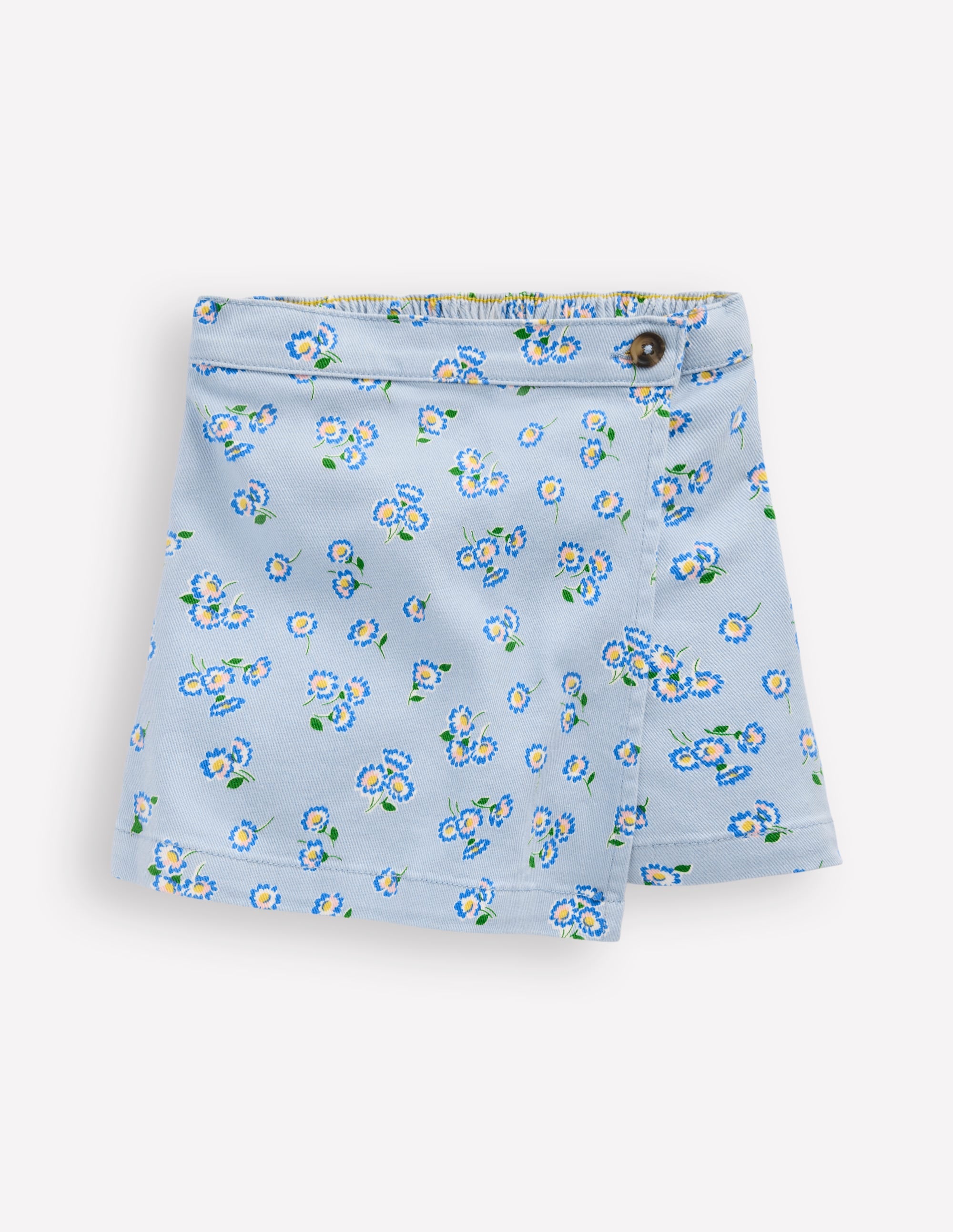 Gewebter Wickel-Skort-Nebelblau Gänseblümchen - Image 1