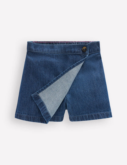 Gewebter Wickel-Skort-Medium Vintage-4