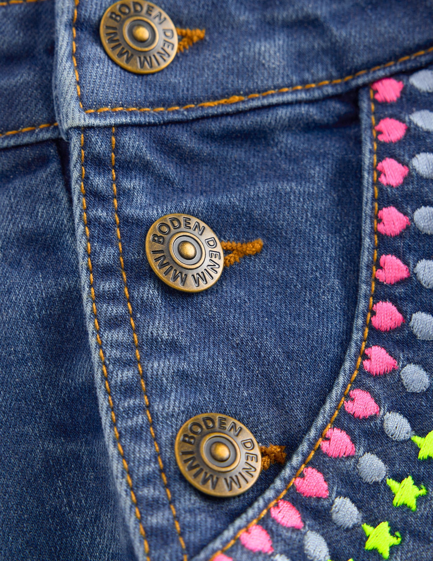 Salopette courte-Brodé vintage moyen