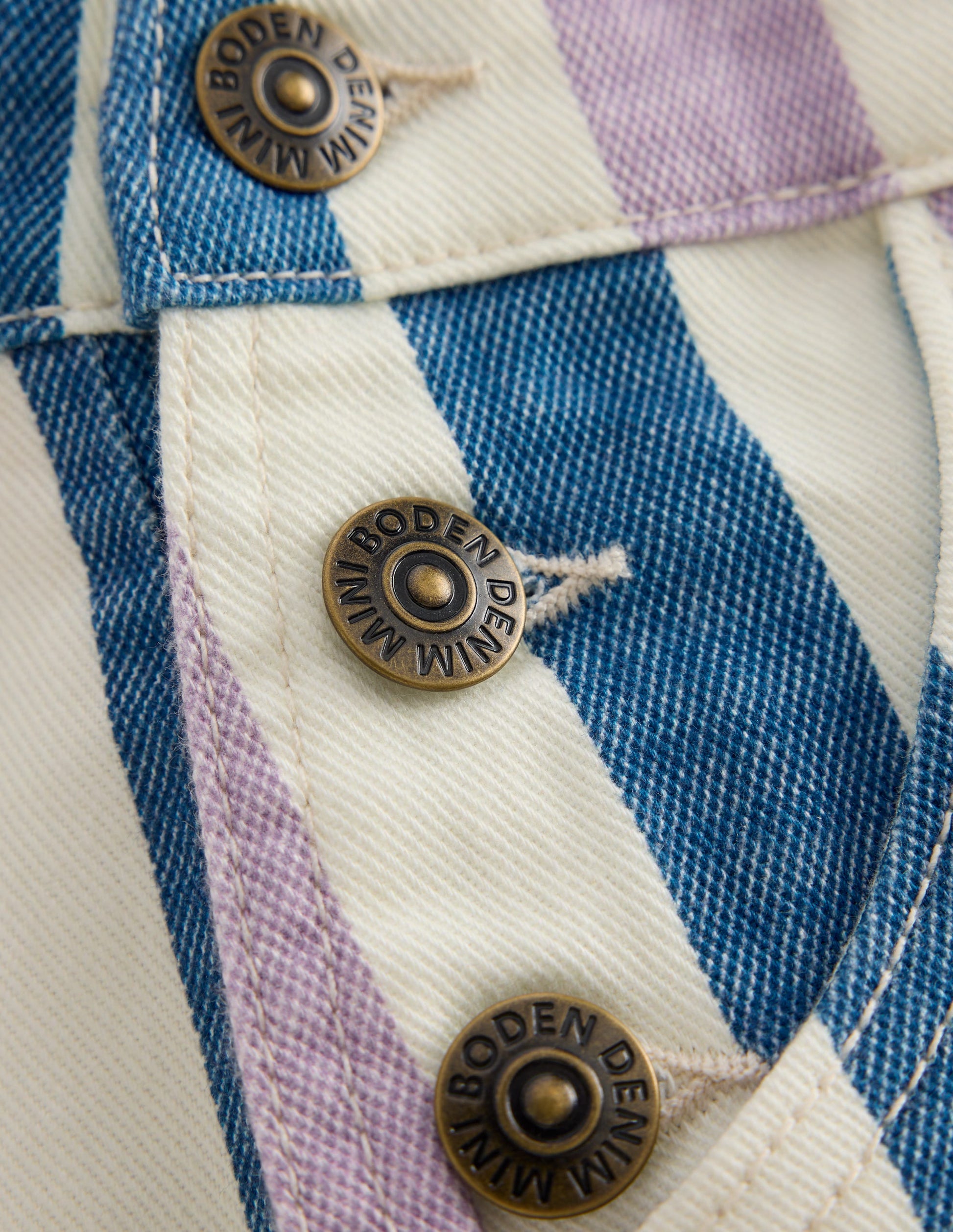 Salopette courte-Rayé violet/bleu marine-3