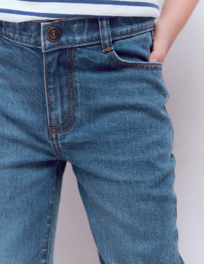 Jean évasé-Vintage moyen-2