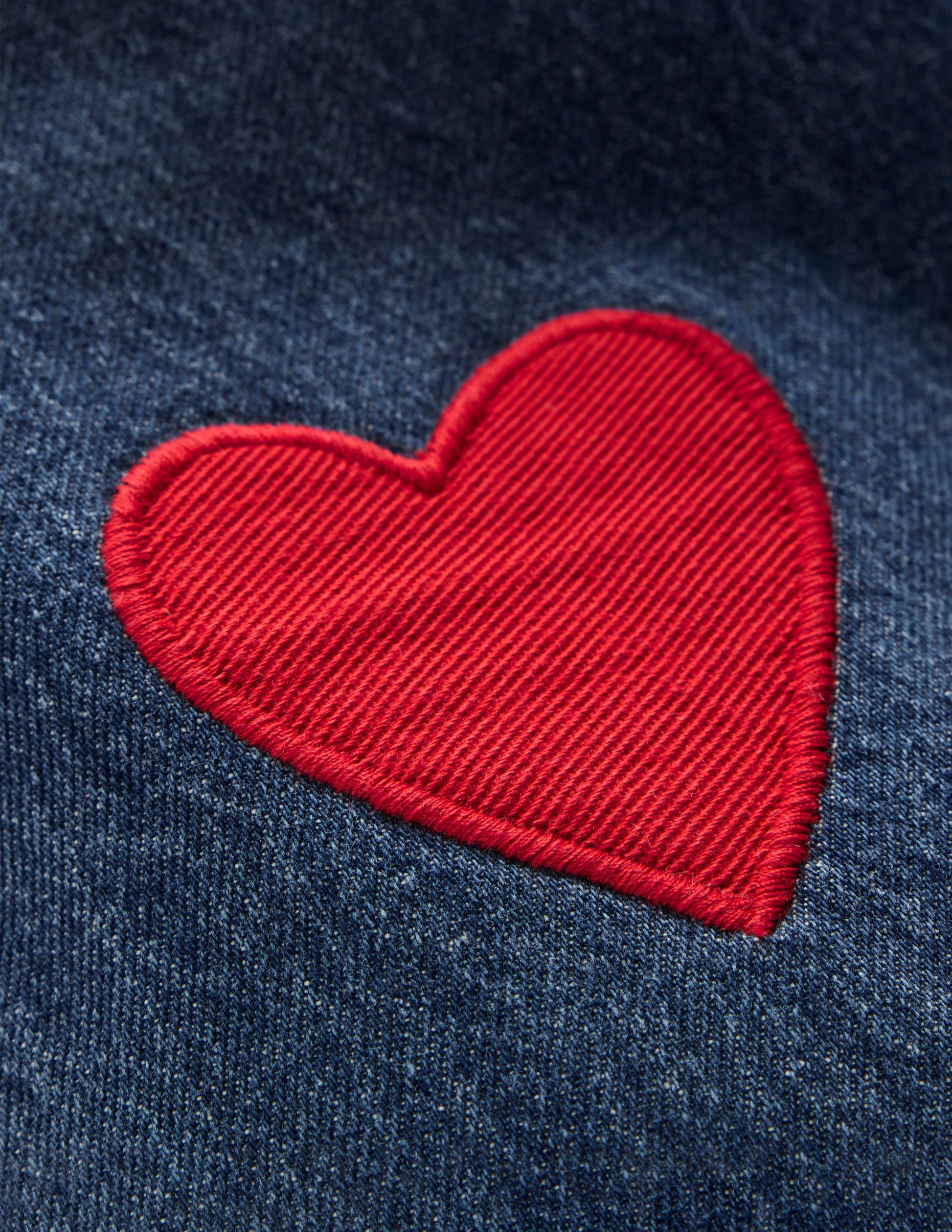 Jean décontracté-Appliqué vintage moyen-8