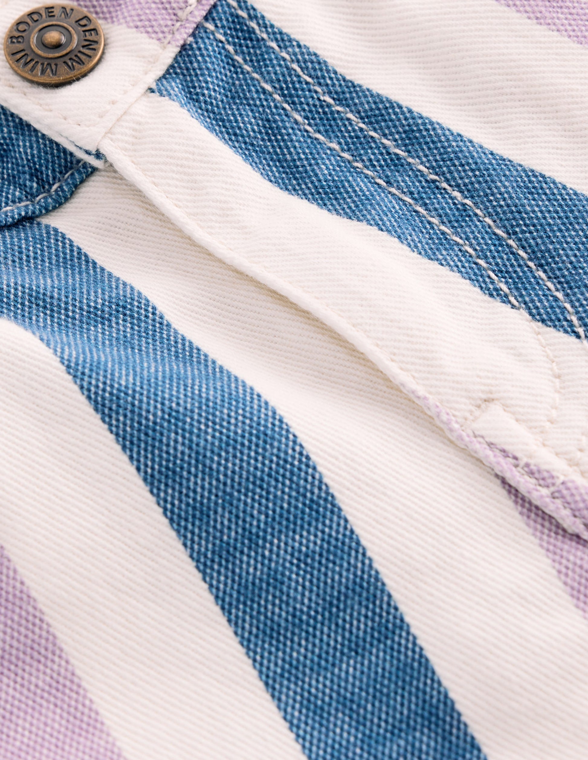 Jean décontracté-Rayé violet/bleu marine-3