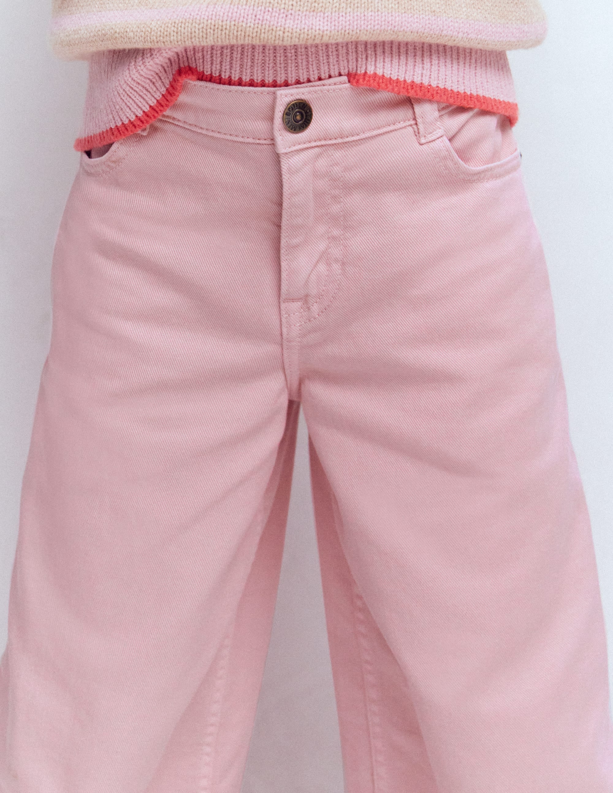 Jeans mit weitem Bein-ROSA - Image 2