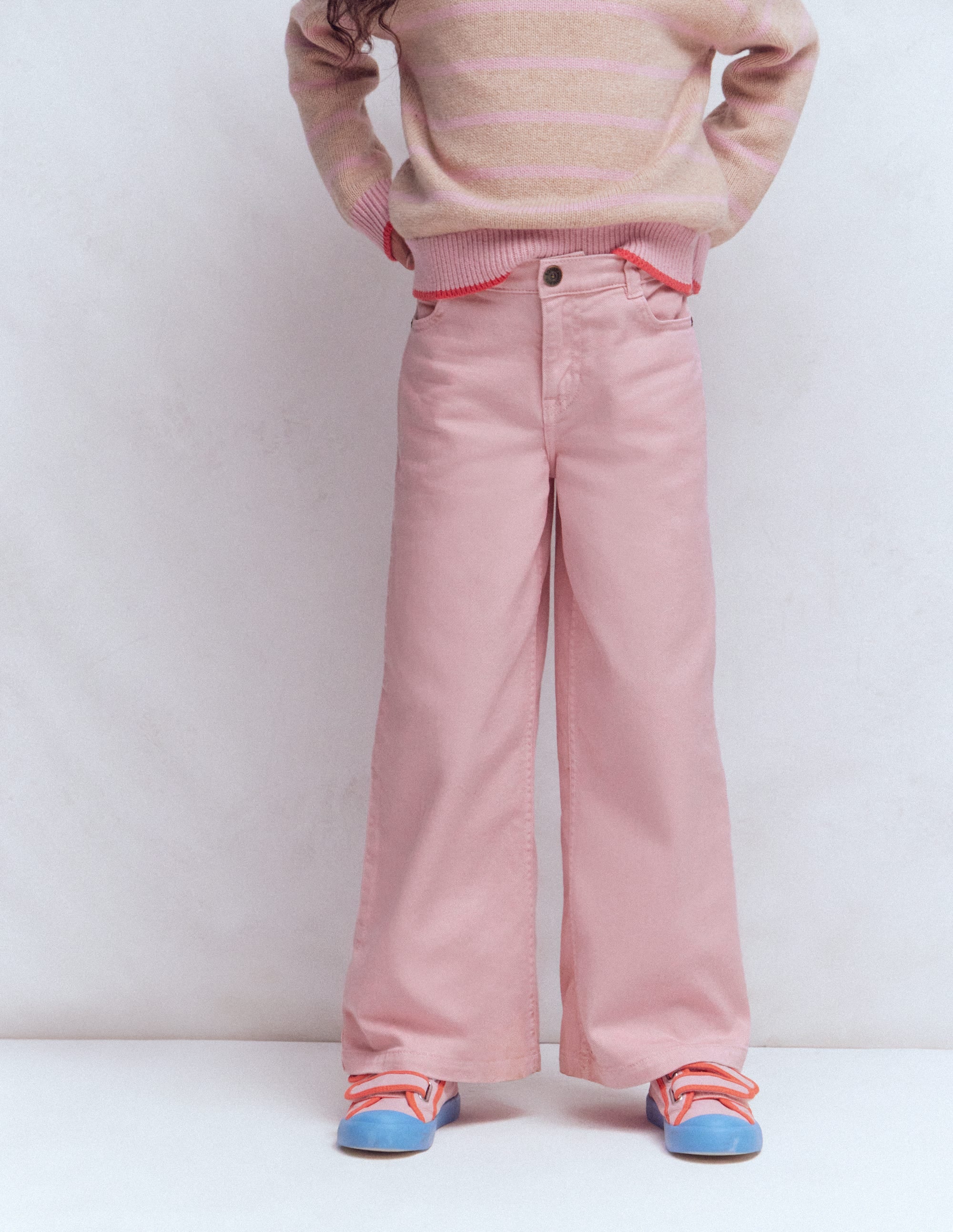 Jeans mit weitem Bein-ROSA - Image 4