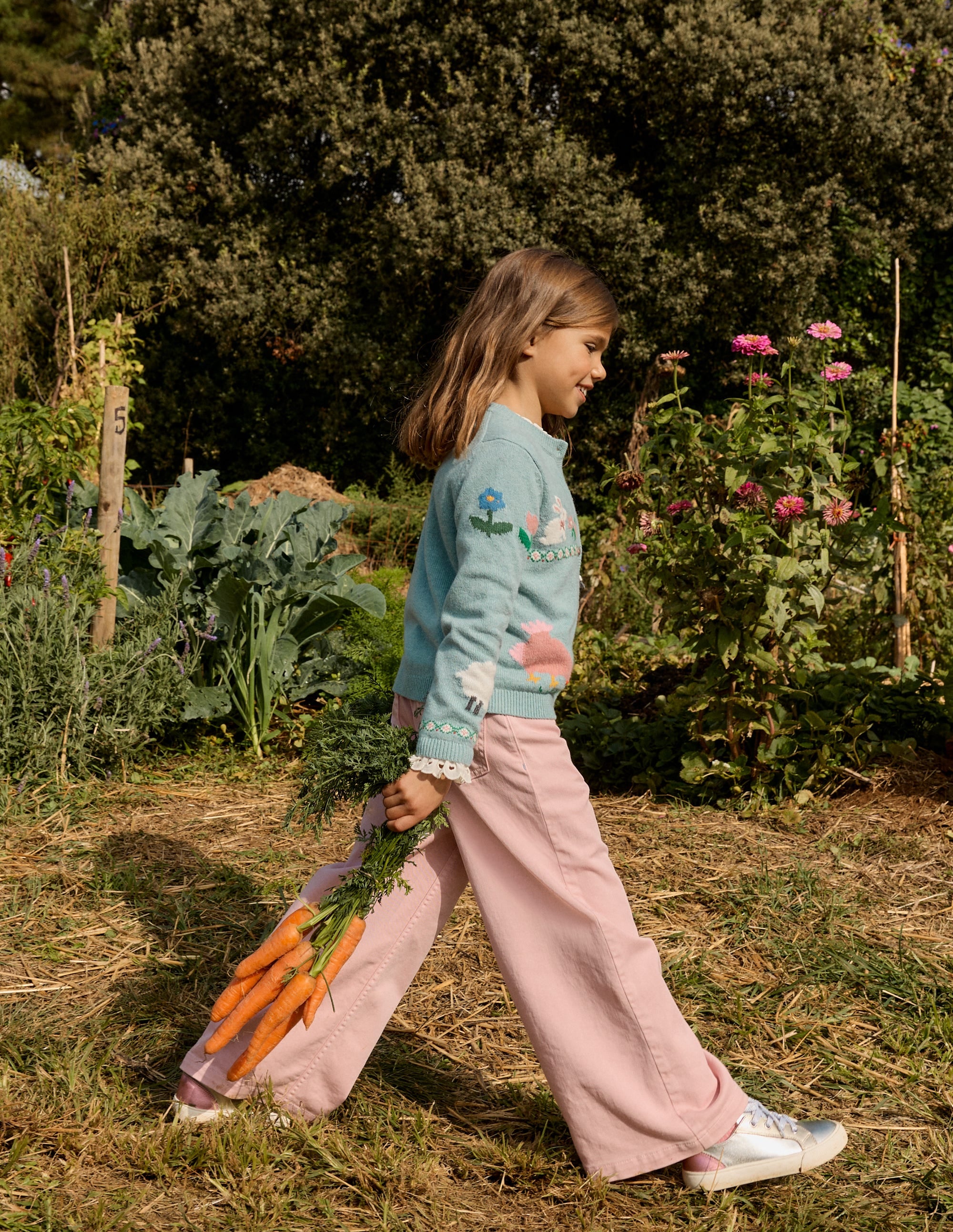 Jeans mit weitem Bein-ROSA - Image 9