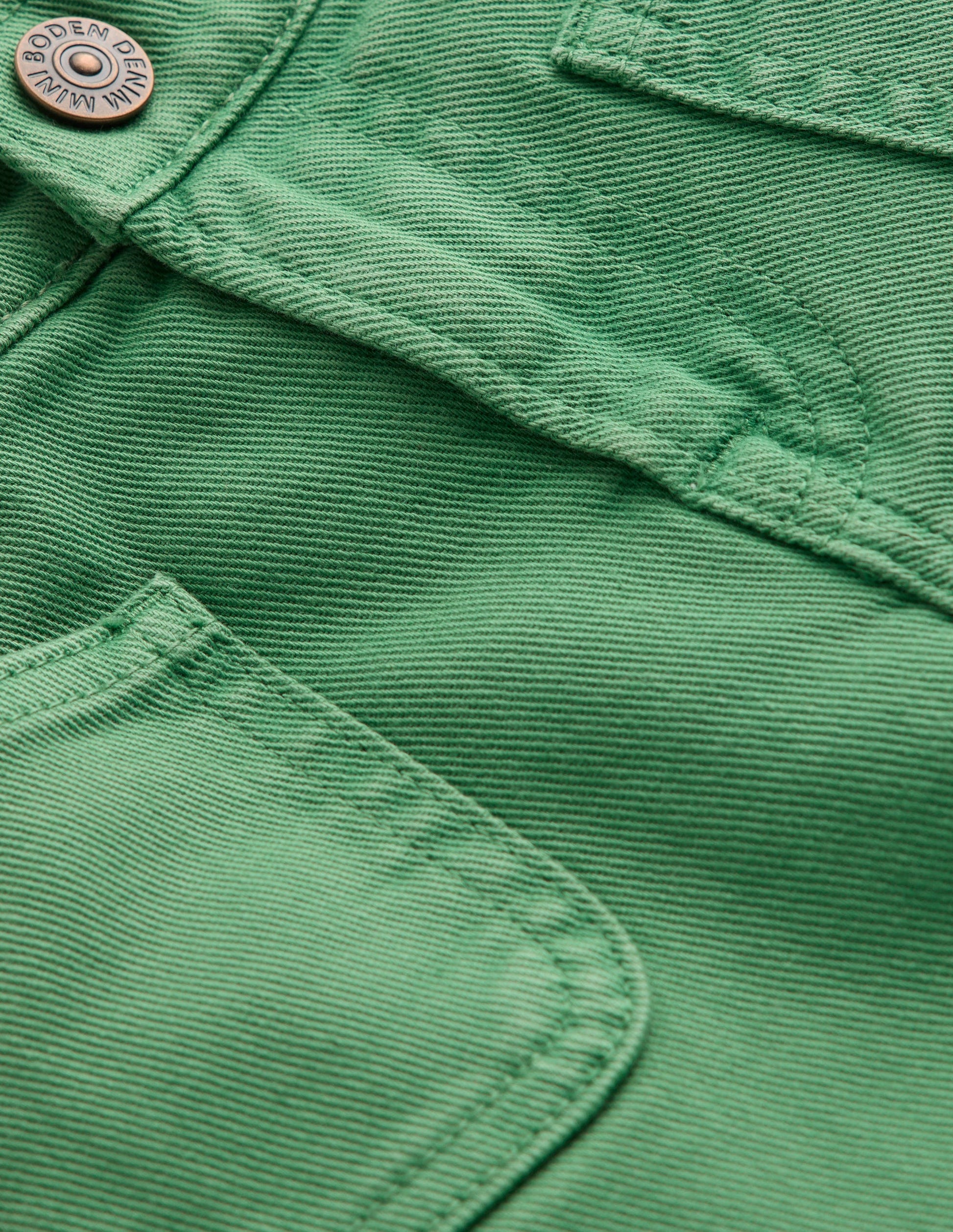 Gerade Jeans mit aufgesetzten Taschen-GRÜN-3