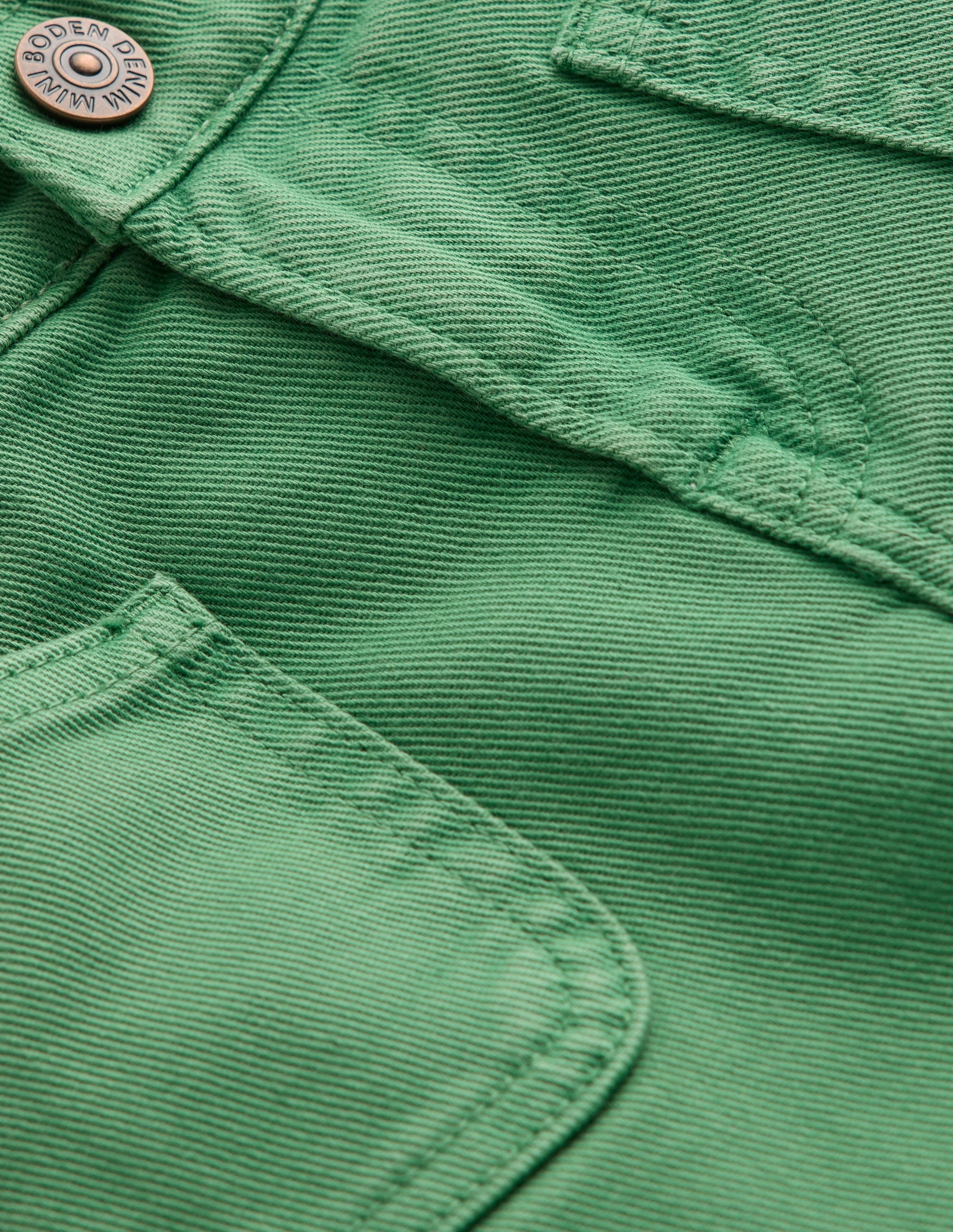 Patch Pocket Straight Jeans-Green - Image 3