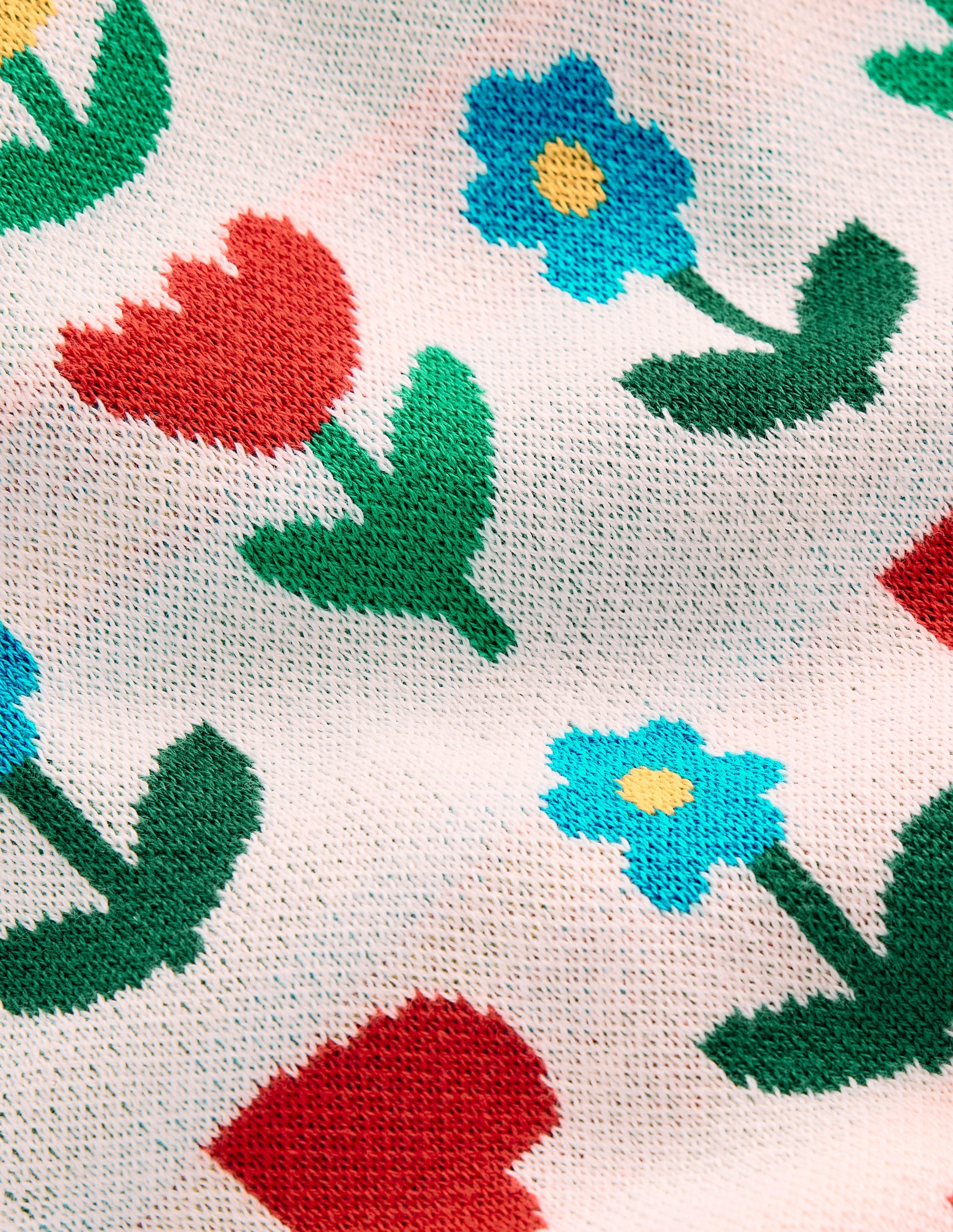 Ausgestellte Strickhose-Beige meliert Sonnenblumengarten-7