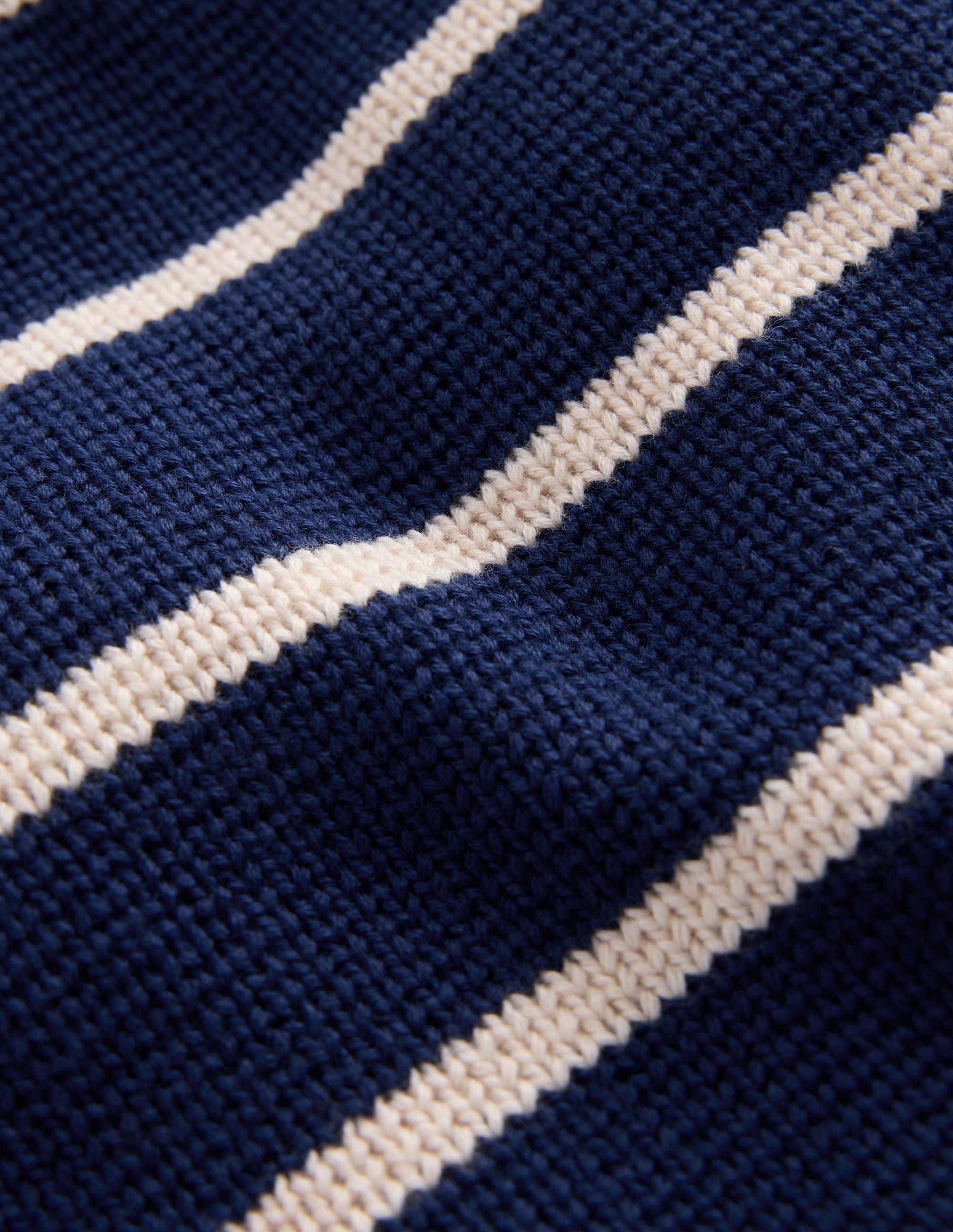 Knitted Skirt-College Navy and Ivory Stripe - Image 4