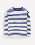 Lässiges Bretonshirt-Dunkelblau/Ecru