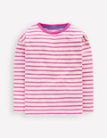 Lässiges Bretonshirt-Rosarot/Naturweiß