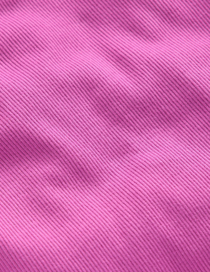 T-shirt côtelé à manches courtes-Multi Lace-3