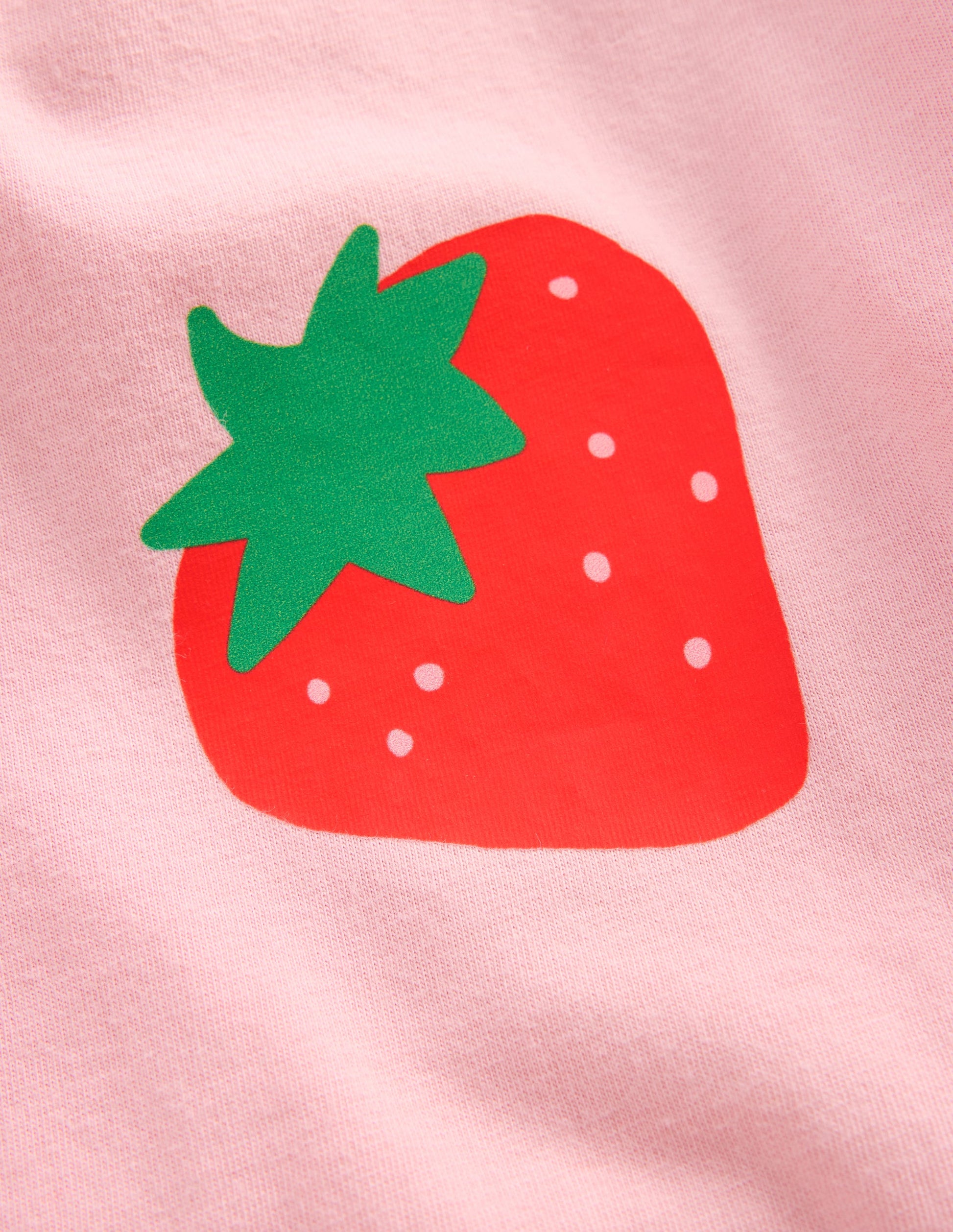 T-Shirt mit Druck-Rosa Erdbeeren-3