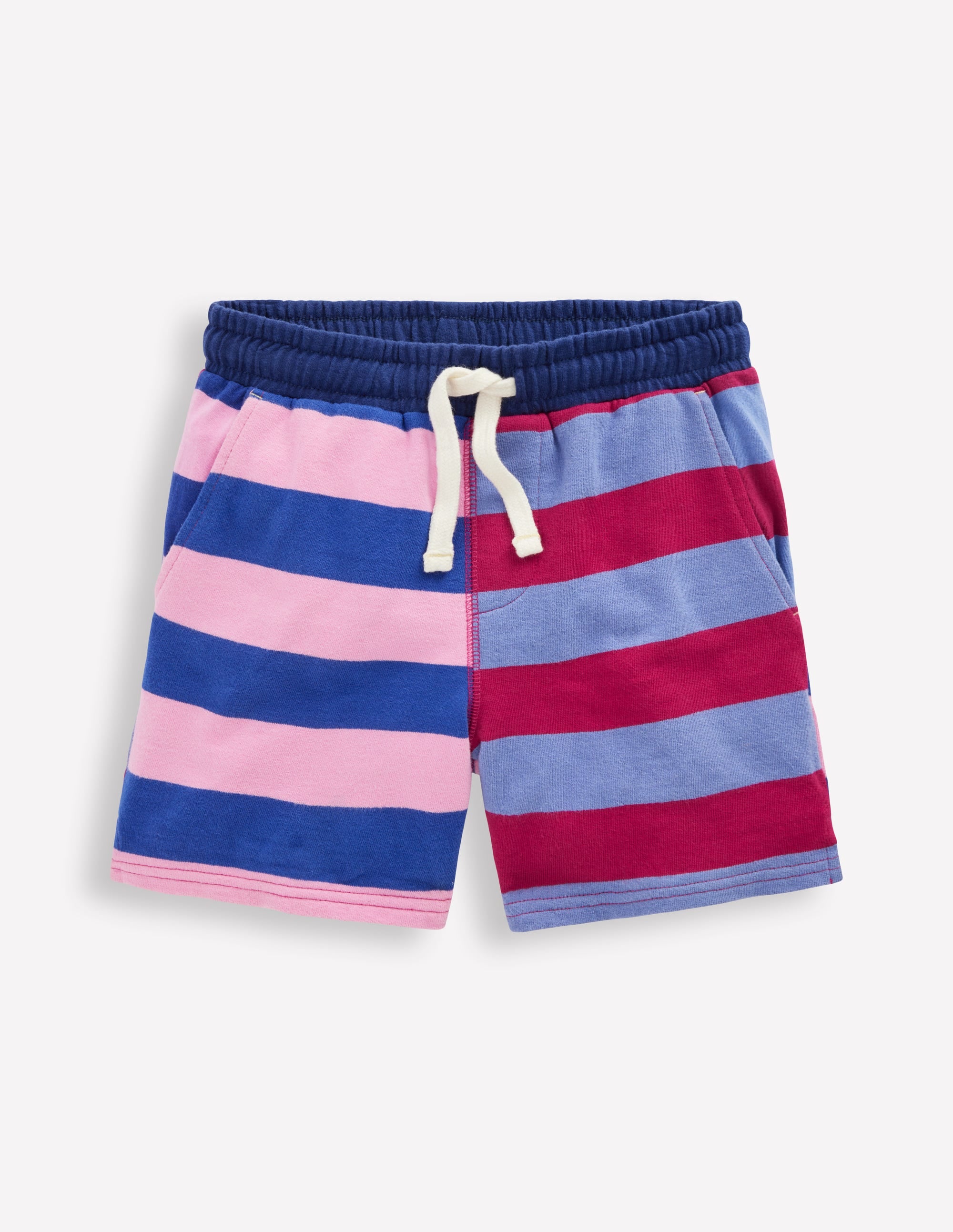 Short imprimé en jersey-Rayé pêle-mêle multi - Image 1