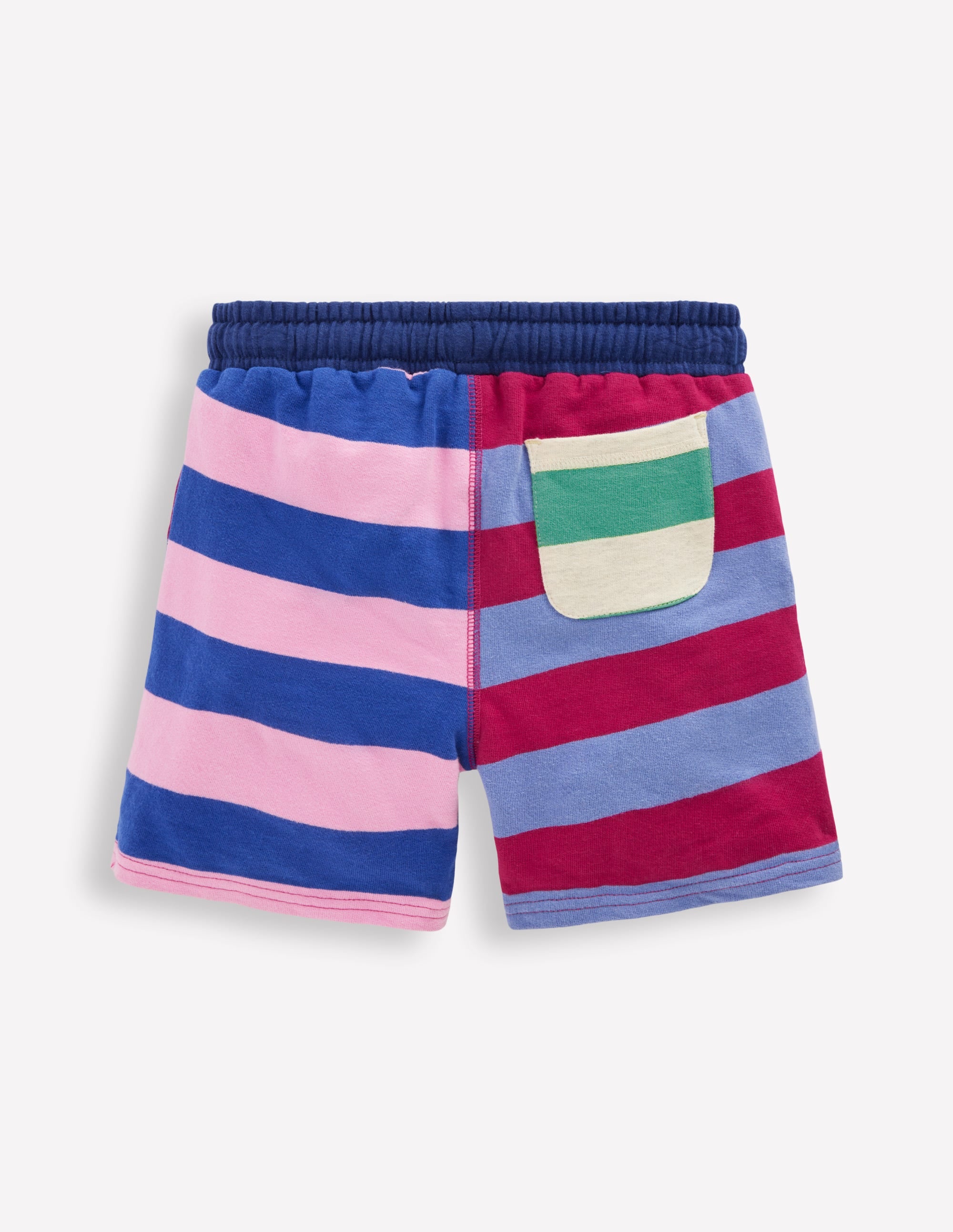 Short imprimé en jersey-Rayé pêle-mêle multi - Image 2