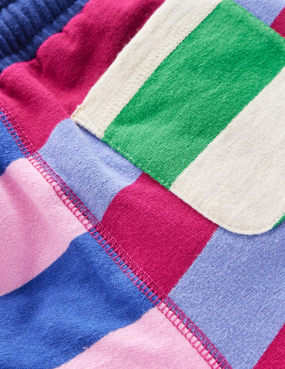 Short imprimé en jersey-Rayé pêle-mêle multi-4