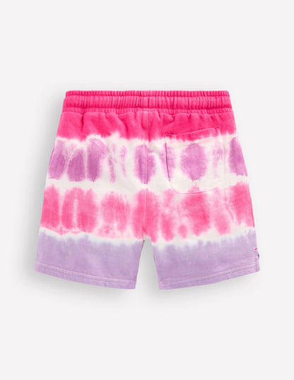 Short imprimé en jersey-Tie-dye rose-2