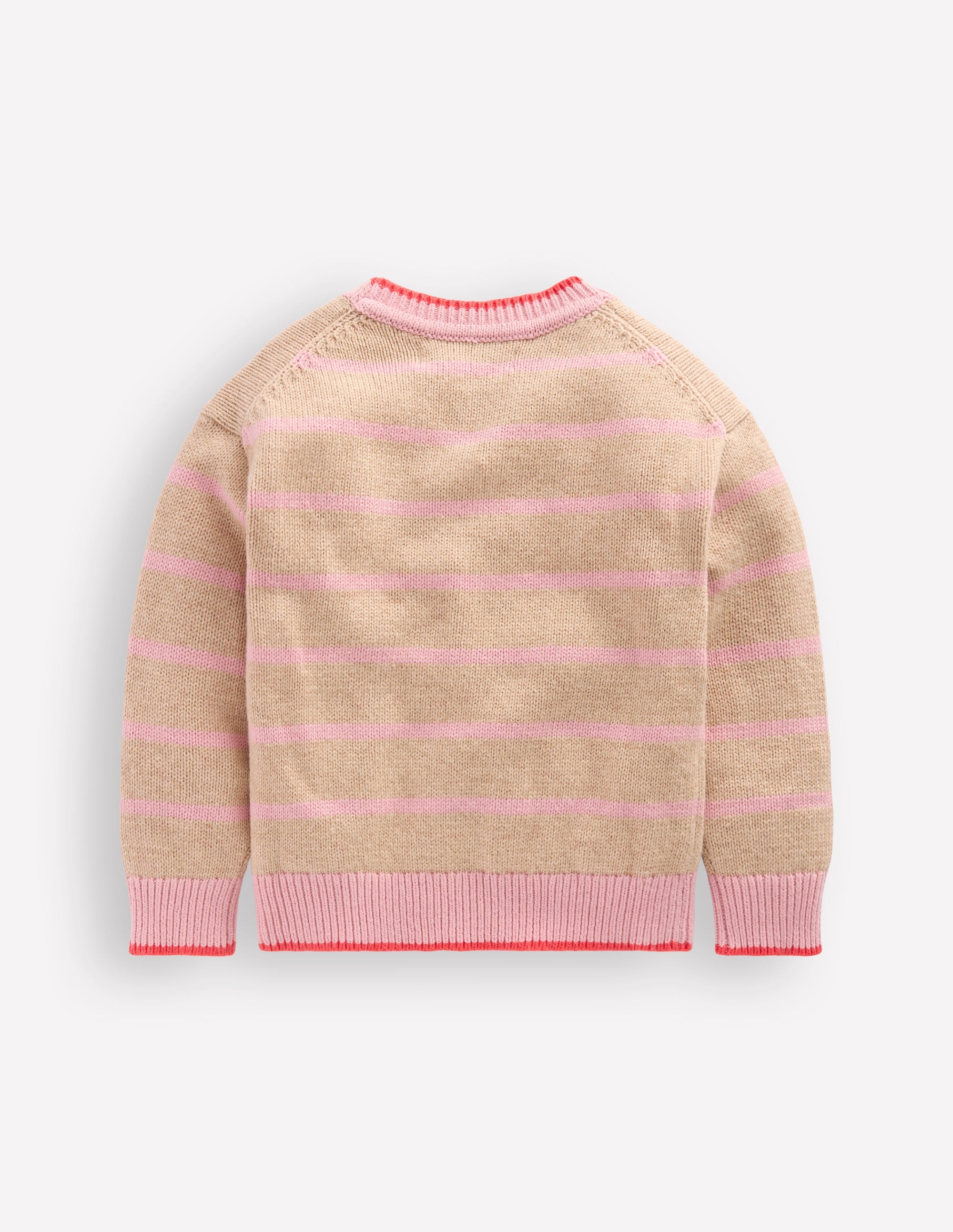 Pullover mit überschnittener Schulter-Chinchilla/Kirschblütenrosa - Image 2