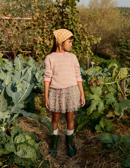 Pullover mit überschnittener Schulter-Chinchilla/Kirschblütenrosa-1