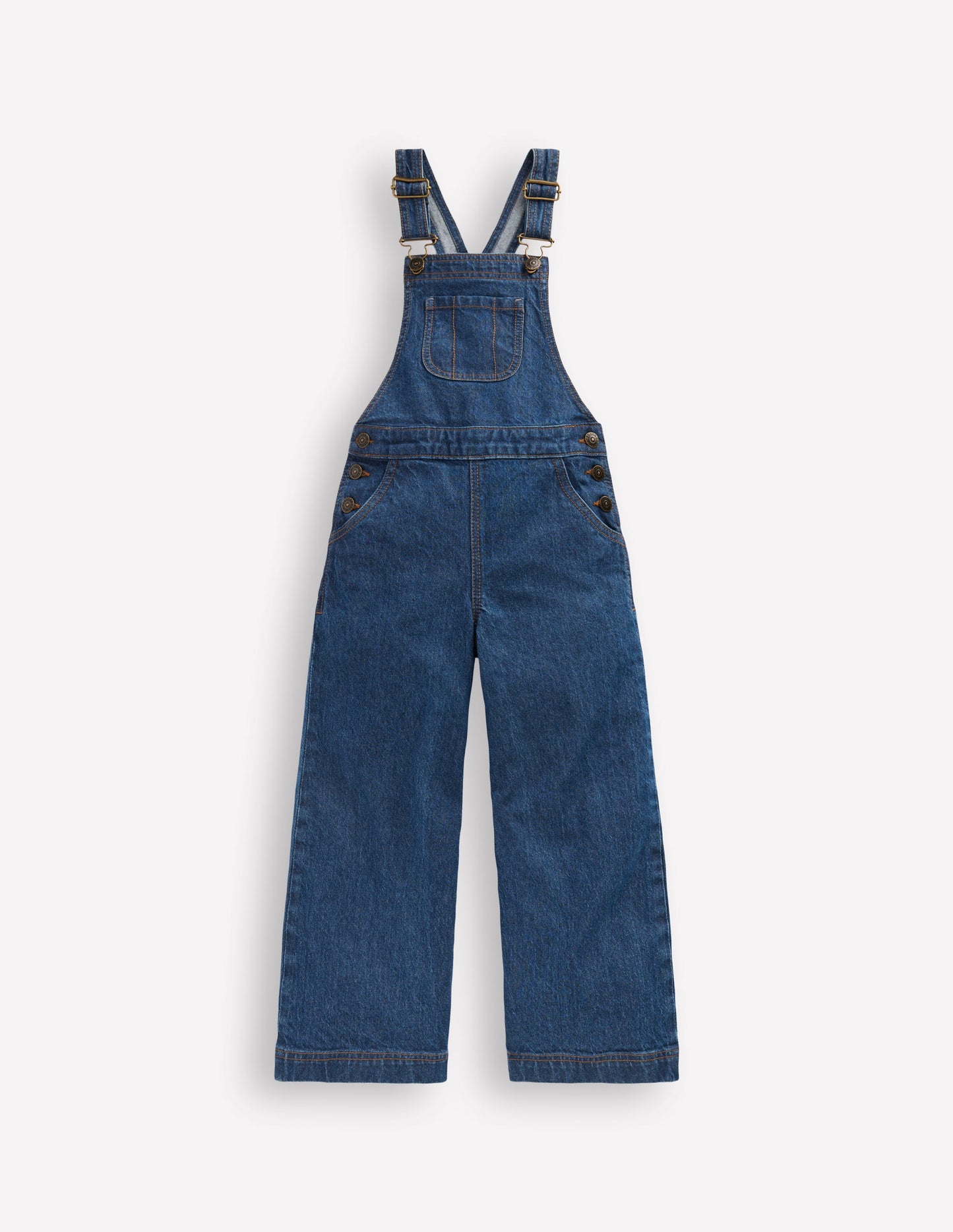 Wide Leg Dungaree-Denim
