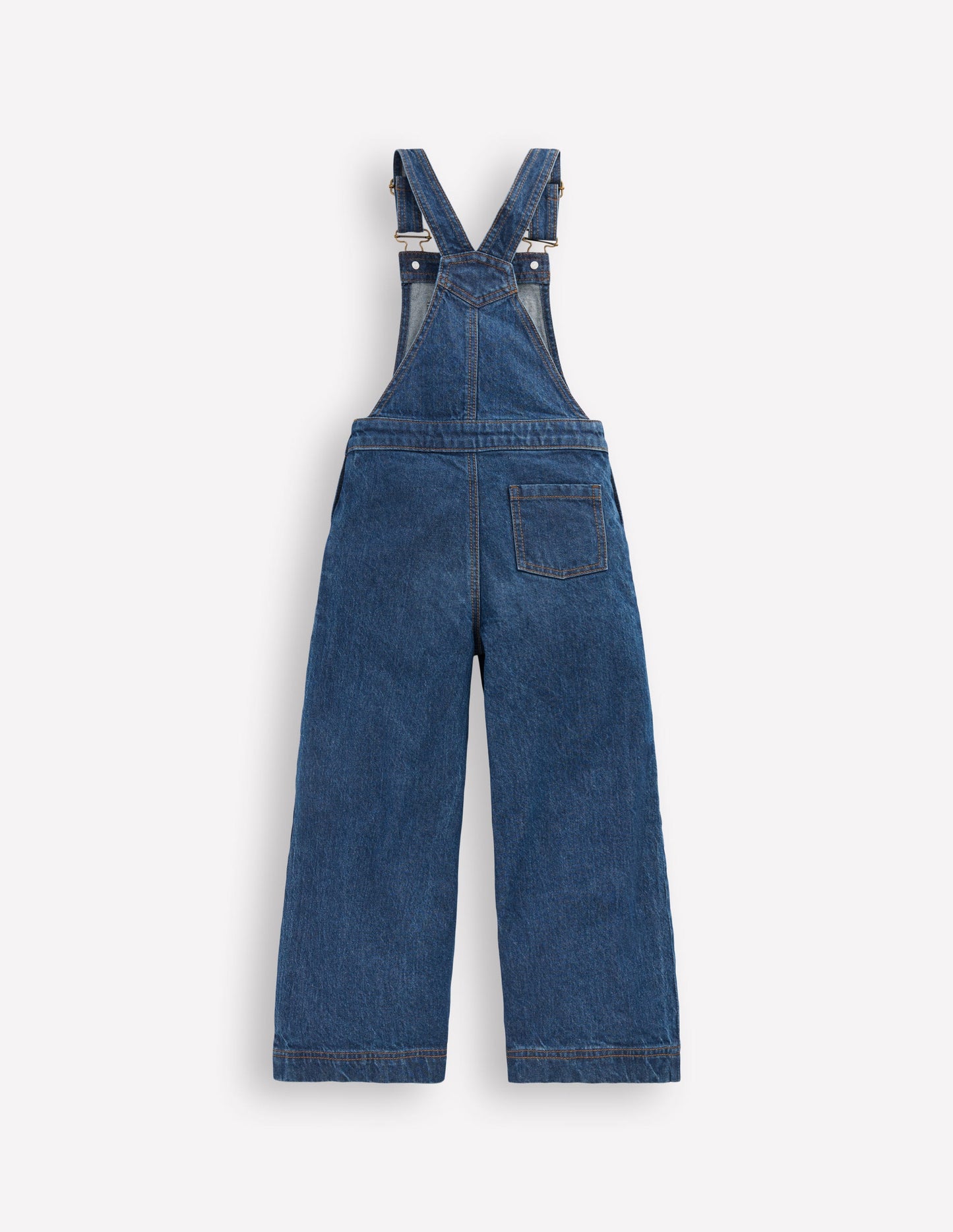 Wide Leg Dungaree-Denim