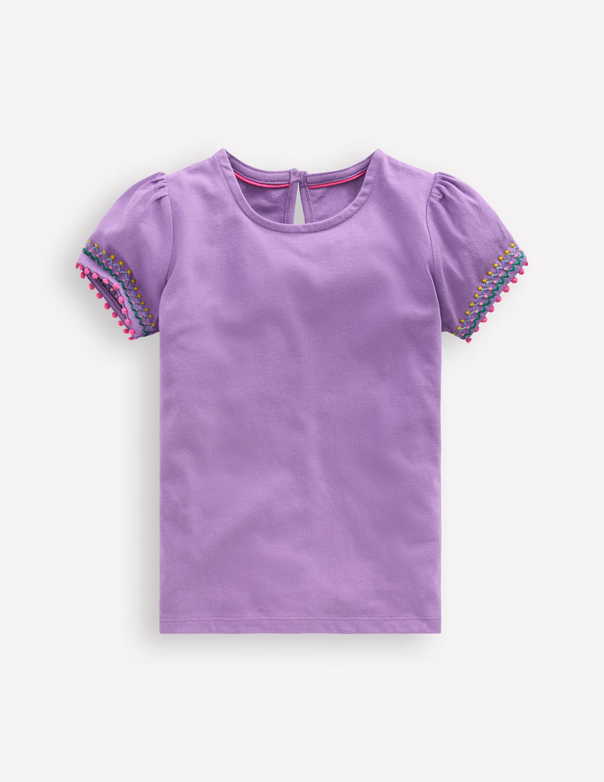 Puff Sleeve T-shirt-Aster Purple - Image 1