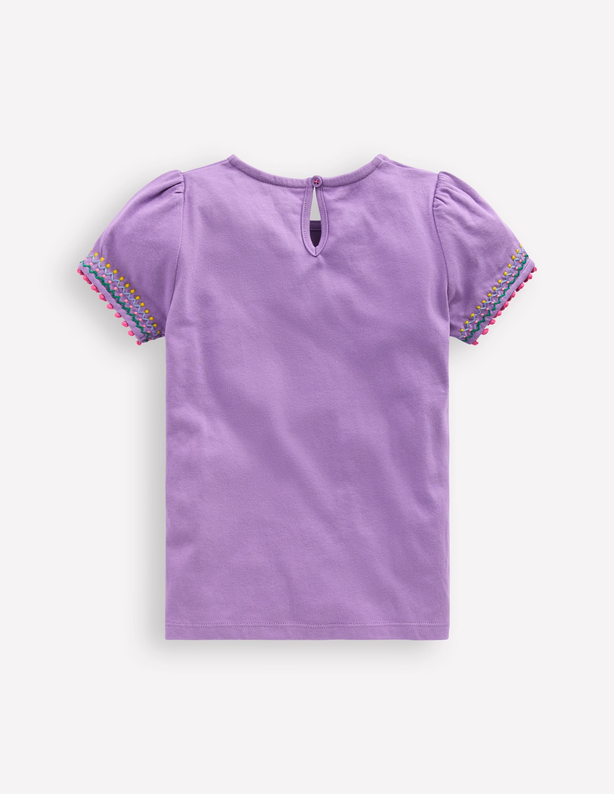 Puff Sleeve T-shirt-Aster Purple - Image 2