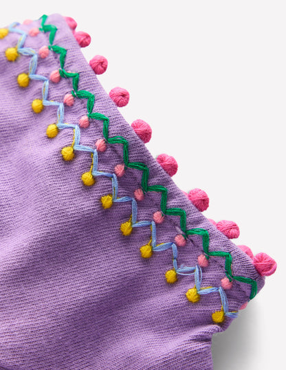 T-Shirt mit Puffärmeln-Asternlila-3