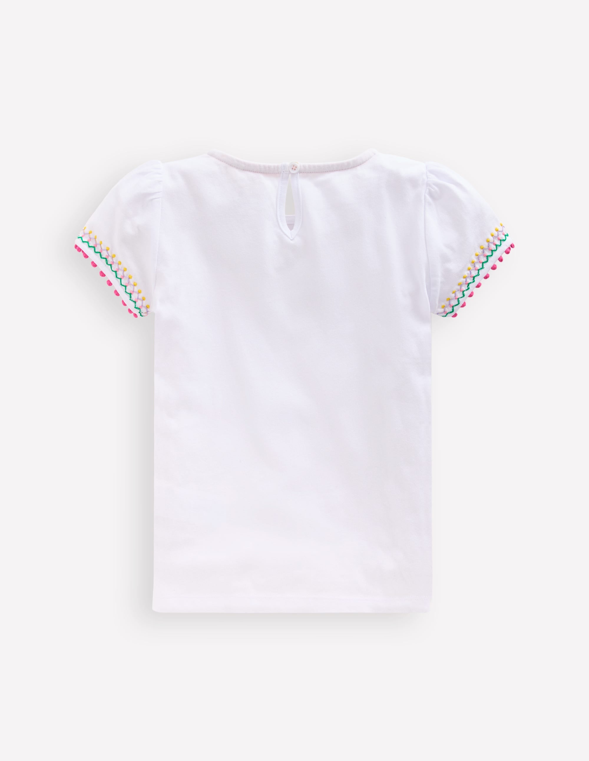 T-Shirt mit Puffärmeln-Weiß - Image 2