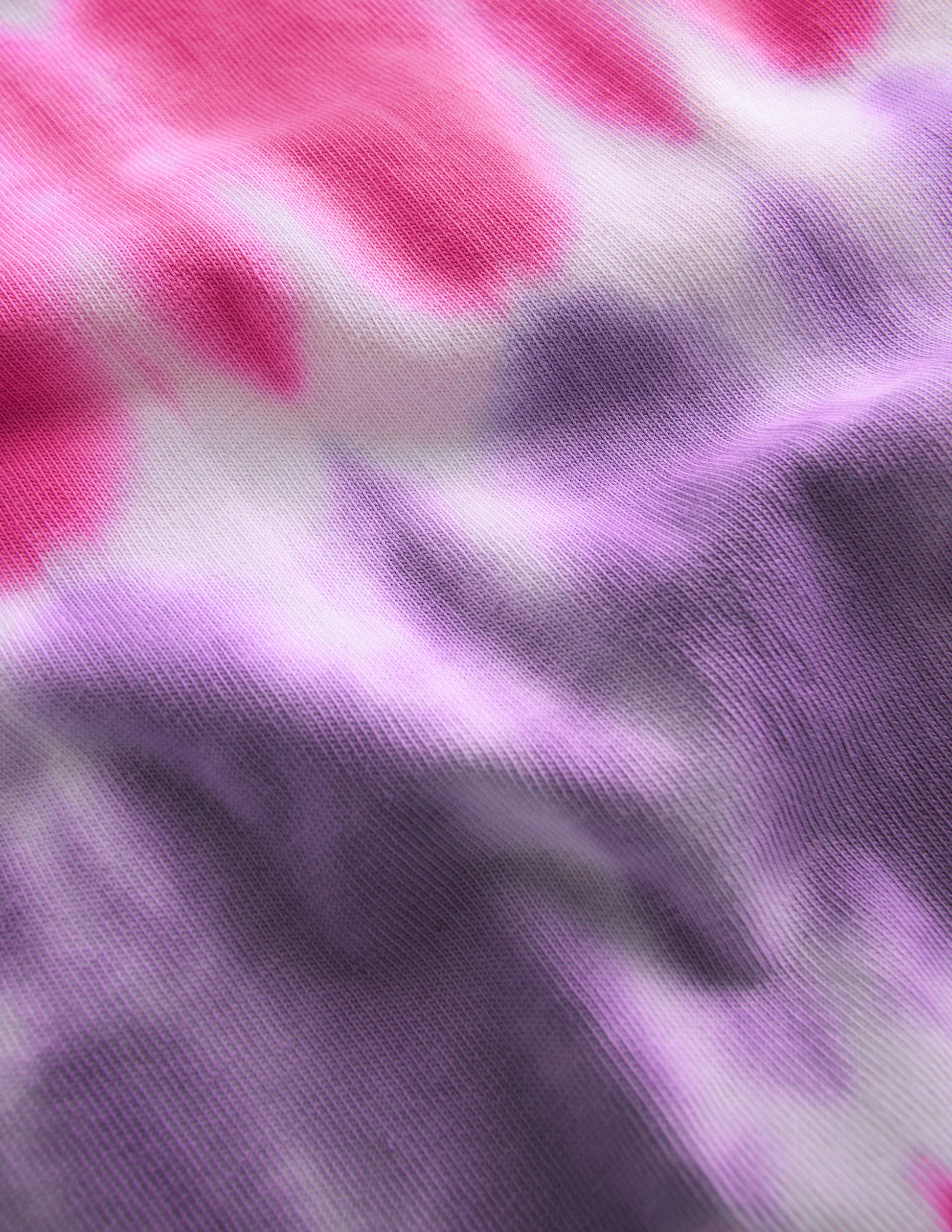 Oberteil mit Batikmuster und Logo-Rosa, Batikmuster-4