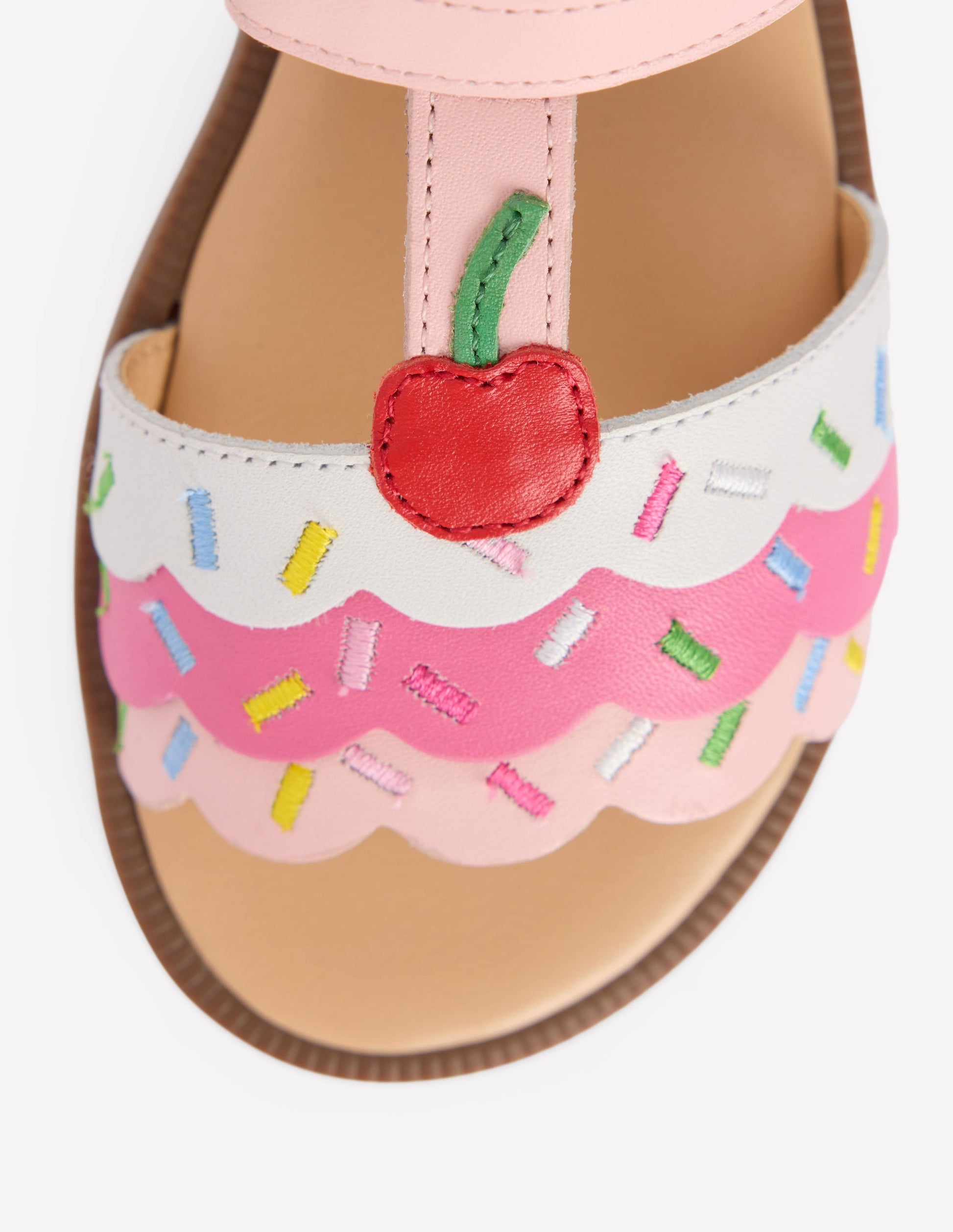 Sandales fun en cuir-Glace-3