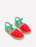 Originelle Espadrilles-Erdbeere
