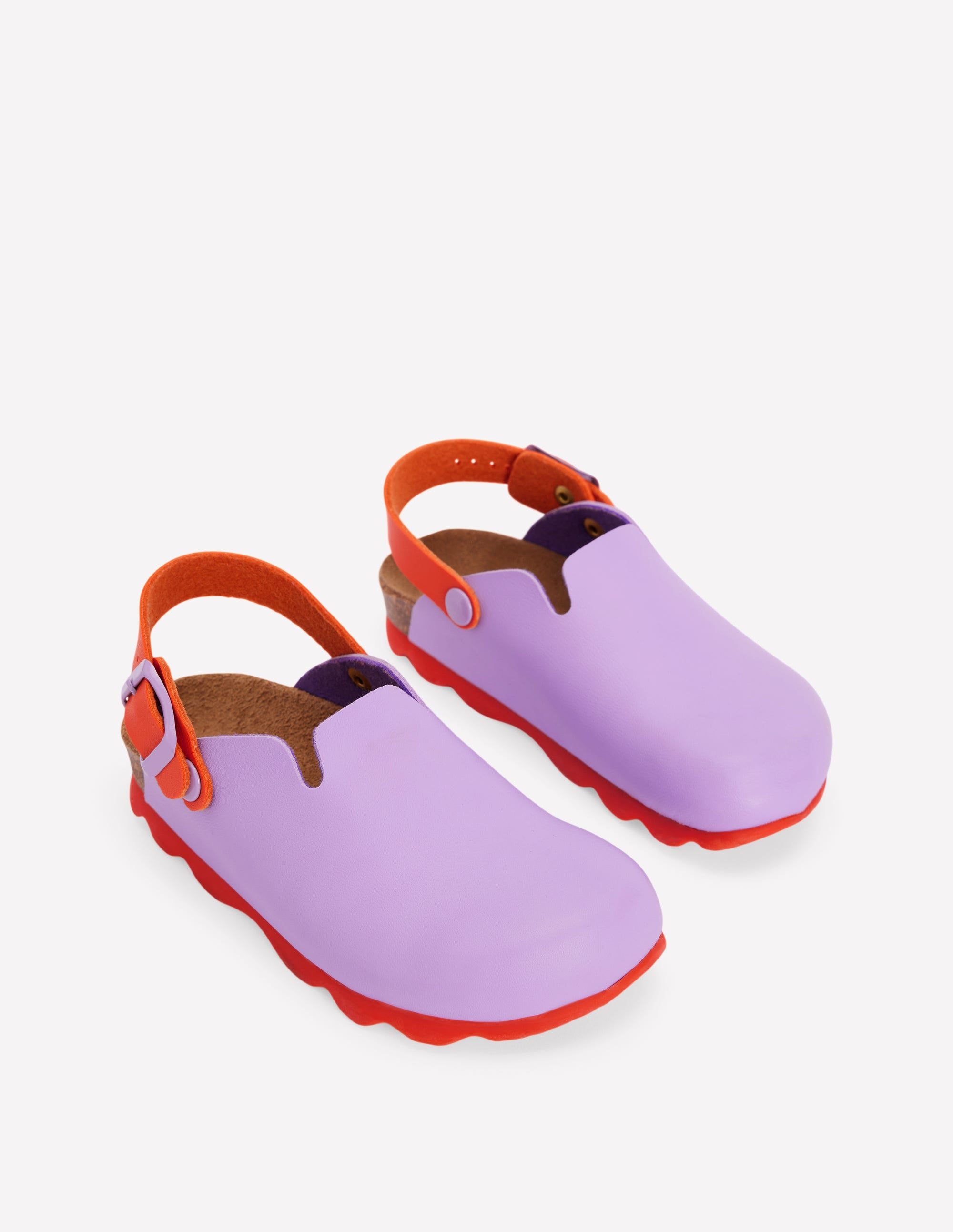 Sabots colourblock-TULIPE VIOLETTE/CORAIL CHAUD - Image 2