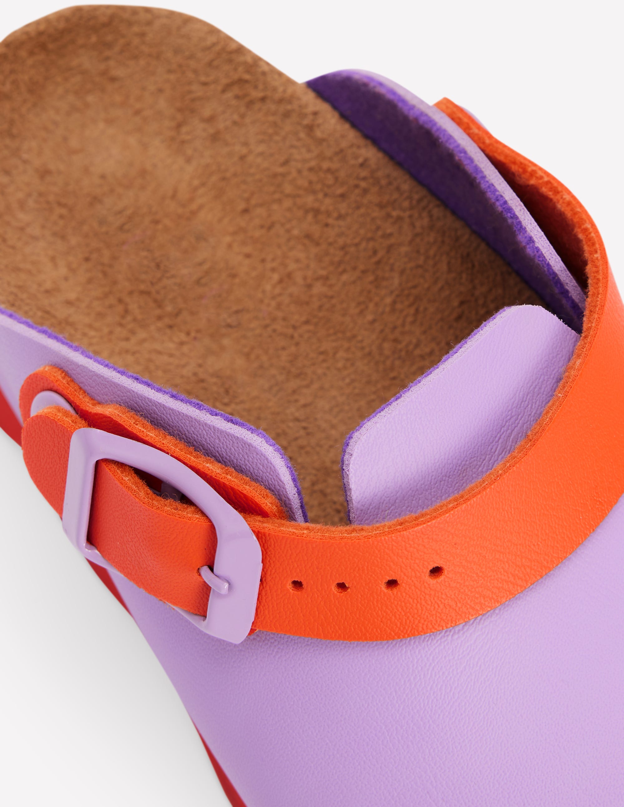 Sabots colourblock-TULIPE VIOLETTE/CORAIL CHAUD - Image 3