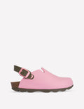 Clogs in Blockfarben-STRANDGRASNELKE/ BEINWELL