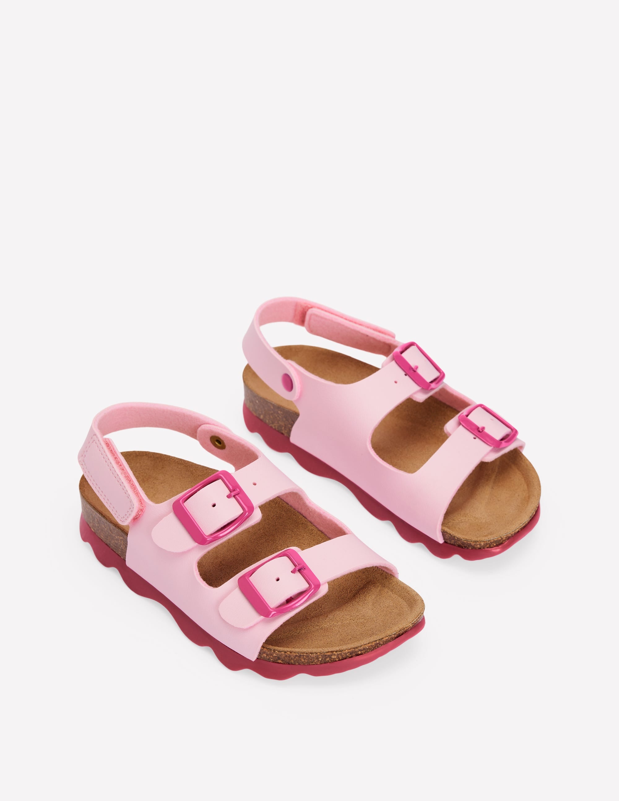 Sandalen in Blockfarben-ROSA - Image 1