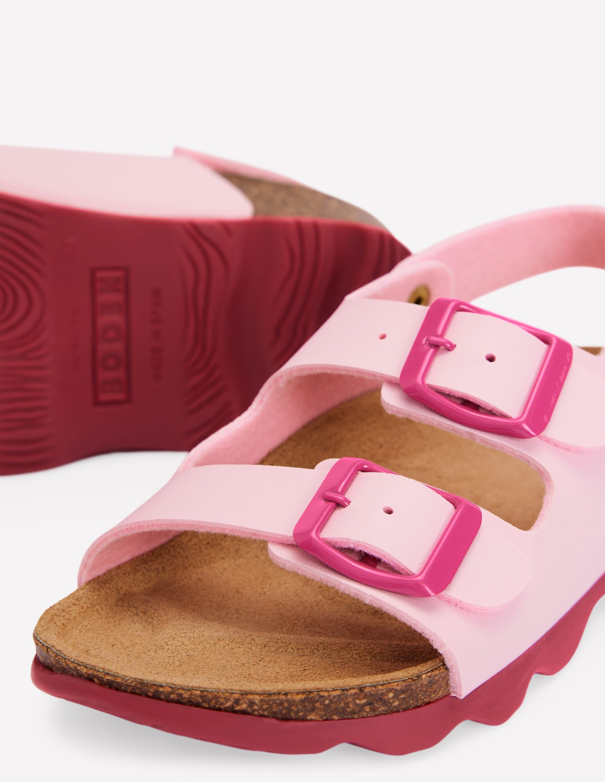 Sandalen in Blockfarben-ROSA - Image 3