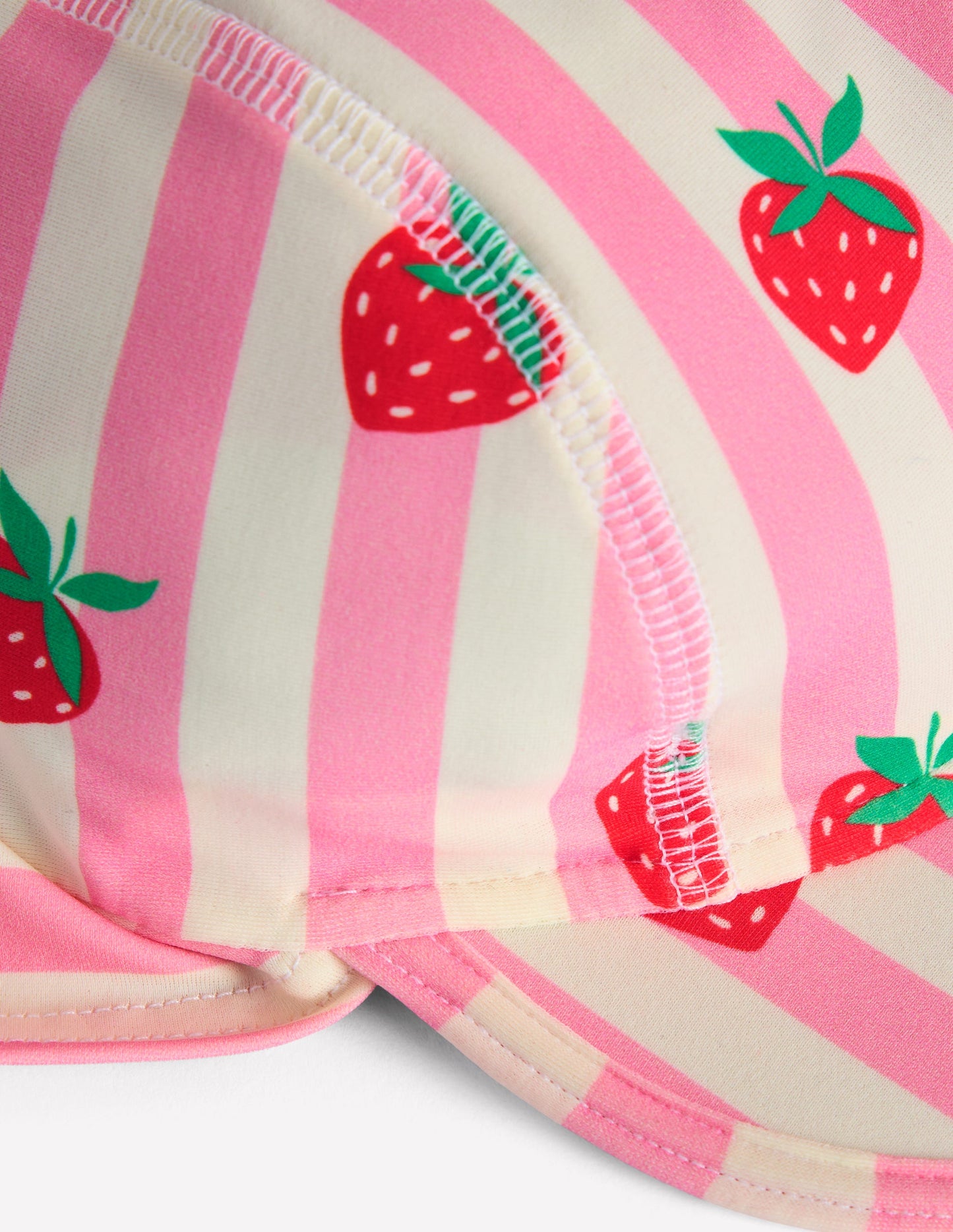 Fun Sun Safe Girls Hat-Pink Strawberry Stripe