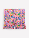 Radlerhose-Wiesenrosa Garten Blumenmuster