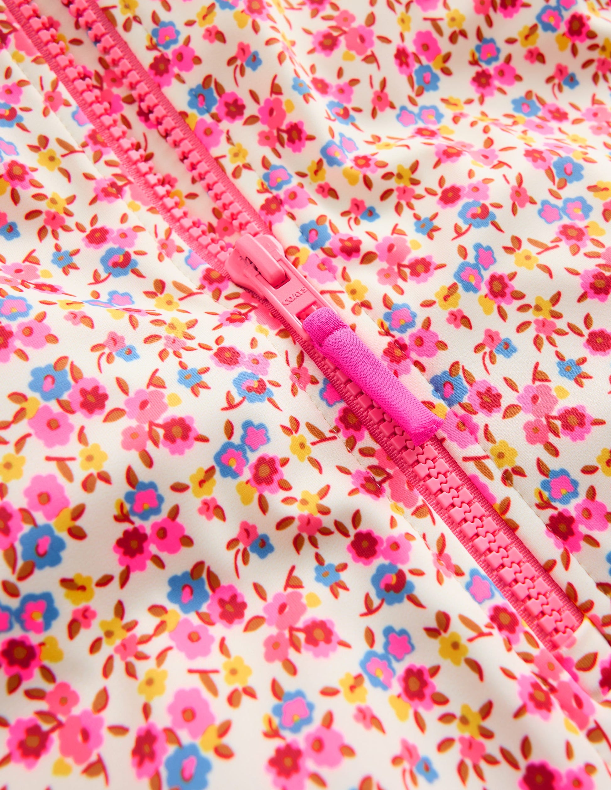 Maillot de bain à manches courtes-Petites fleurs papyrus-3