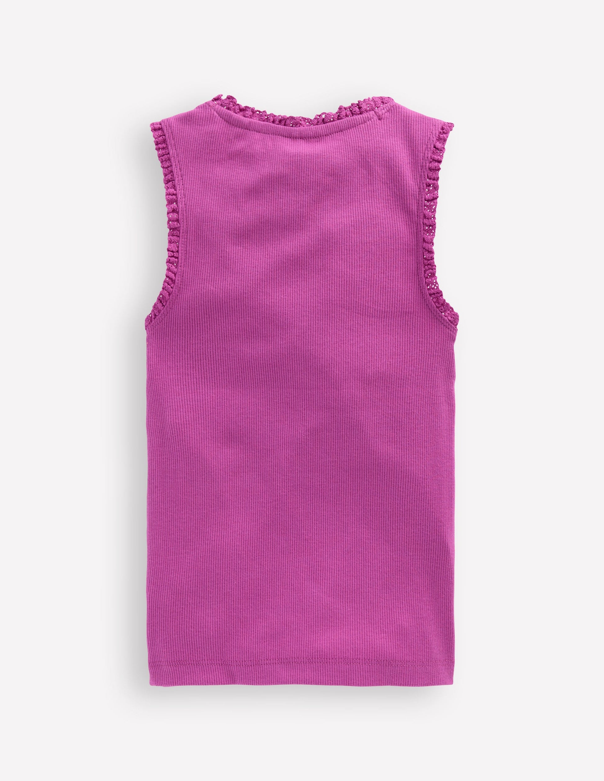 Geripptes Top mit Spitzenbesatz-Multi Lace-2